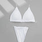 Backless Transparent Strap Bikini Set