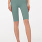 Breathable High-Rise Wide Waistband Biker Shorts