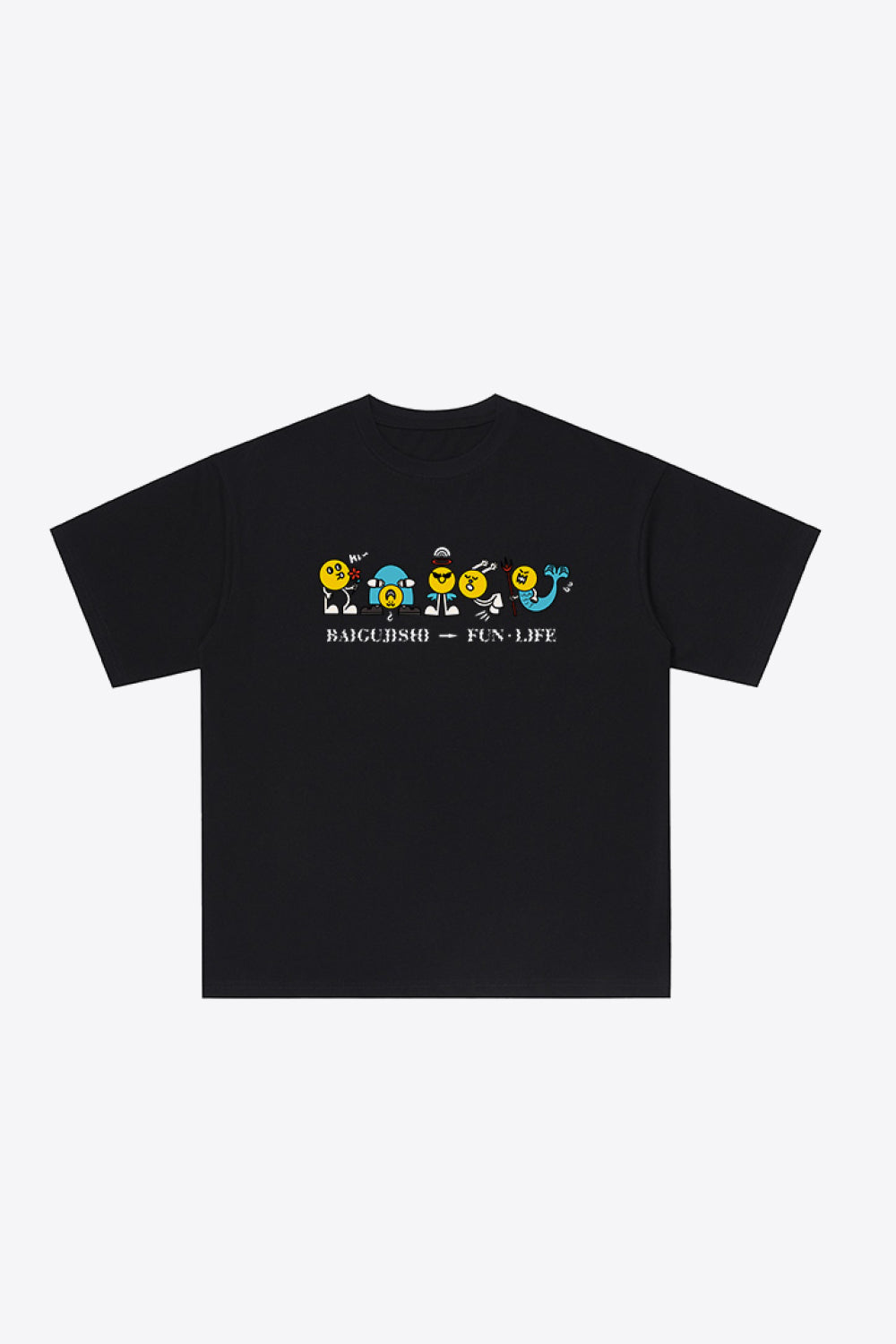 Graphic Dropped Shoulder Cotton Tee