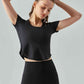 Round Neck Short Sleeve Sports T-Shirt