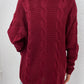 Cable-Knit Open Front Longline Cardigan