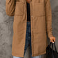 Snap Down Side Slit Jacket with Pockets