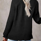 Half Button Long Sleeve Knit Top