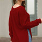 Round Neck Ribbed Knit Top