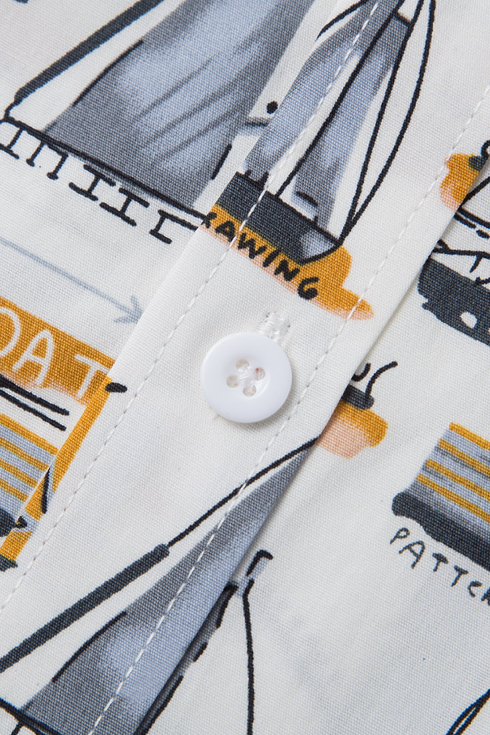 Printed Button-Up Vacation Shirt
