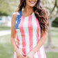 US Flag Round Neck Tank