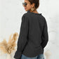 Frill Trim V-Neck Flounce Sleeve Shirt