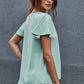 V-Neck Flutter Sleeve Blouse