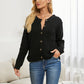 Button Down Rib-Knit Reversible Sweater