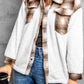 Plaid Snap Front Fleece Shacket