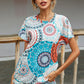 Printed Round Neck Short Sleeve Tee