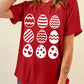 Easter Egg Graphic Cuffed T-Shirt