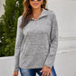 Heathered Quarter-Zip Sweatshirt