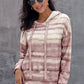 Tie-Dye Long Sleeve Drawstring Hoodie