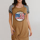 USA Star and Stripe Graphic Twisted Dress