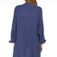 Open Front Slit Exposed Seam Cardigan