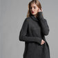 Exposed Seam Funnel Neck Tunic Sweater