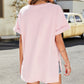 High-Low Side Slit V-Neck Tee