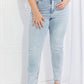Lovervet Full Size Raw Hem High-Waisted Jeans