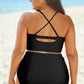 Halter Neck Crisscross Ruched Two-Piece Swimsuit
