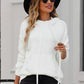 Drawstring Detail Hooded Sweater with Kangaroo Pocket
