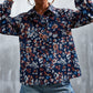 Printed Button Down Long Sleeve Shirt