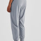 Elastic Waist Cropped Joggers with Side Pockets