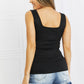 White Birch Full Size Square Neck Tank Top