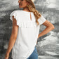 Lace Ruffled Short Sleeve T-Shirt