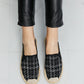 Forever Link Plaid Round Toe Slip-On Flats