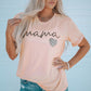 MAMA Heart Graphic Tee Shirt