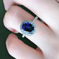 2 Carat Moissanite Pigeon Egg Ring