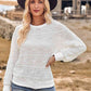 Round Neck Long Sleeve Knit Top