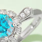 1 Carat Moissanite Contrast 925 Sterling Silver Ring