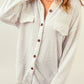 Plush Button Down Collared Jacket
