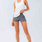 Slim Fit Wide Waistband Sports Shorts