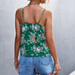 Floral Adjustable Spaghetti Strap V-Neck Cami