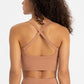 Crisscross Back V-Neck Sports Bra
