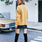 Smiley Face Dropped Shoulder Sweater