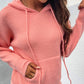 Rib-Knit Hooded Drawstring Sweater
