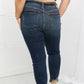 Judy Blue Melaney Full Size Mid Rise Distressed Relaxed Fit Jeans
