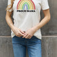 Simply Love Full Size PROUD MAMA Rainbow Graphic Cotton Tee