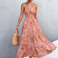Someday Soon Printed Halter Dress