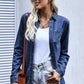 Distressed Snap Down Denim Jacket