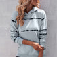 Striped Drop Shoulder Hoodie with Kangaroo Pocket