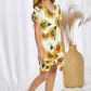 Girls Floral V-Neck Twisted Dress
