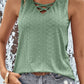 Crisscross V-Neck Eyelet Tank