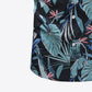 Botanical Print Button-Front Short Sleeve Pocket Shirt