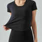 Round Neck Short Sleeve Sports T-Shirt
