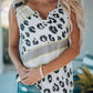 Leopard Contrast Trim Tank